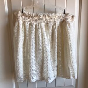 Maurice’s White Lace Skirt XL